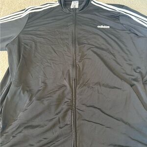 Adidas Men's Black Windbreaker Jacket